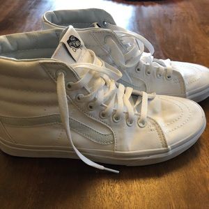 Vans white high top